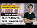 Client-Server vs Peer-To-Peer - A Level Computer Science 9618 Paper 1