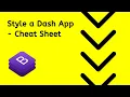 How to Style your Dash App with Bootstrap Cheat Sheet