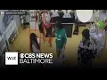 shows girls allegedly intimidate cashier steal cakes from Baltimore County bakery