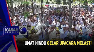 UMAT HINDU GELAR UPACARA MELASTI | KABAR JEMBER