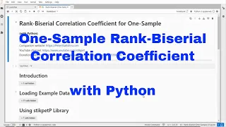 Python - One-Sample Rank Biserial Correlation Coefficient