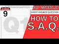 AROUND THE AP WORLD DAY 9 HOW TO WRITE AN S A Q Short Answer Question