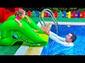 Download Lagu Swimming in the Kids Pool | Song for Kids and Funny Stories