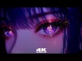 Girl With Shining 4K Purple Eyes Live Wallpaper Screensaver
