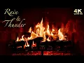 Download Lagu Crackling Fireplace with Rain and Rolling Thunder ~ Soft Lightning Flashes ⚡️🔥