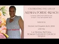 The Funeral Service of Alisha Forde-Roach