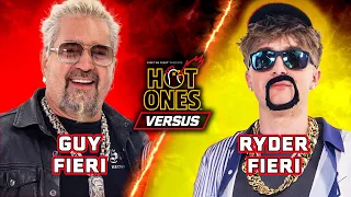 Guy Fieri vs Ryder Fieri Hot Ones Versus