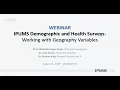 IPUMS DHS Working with Geography Variables