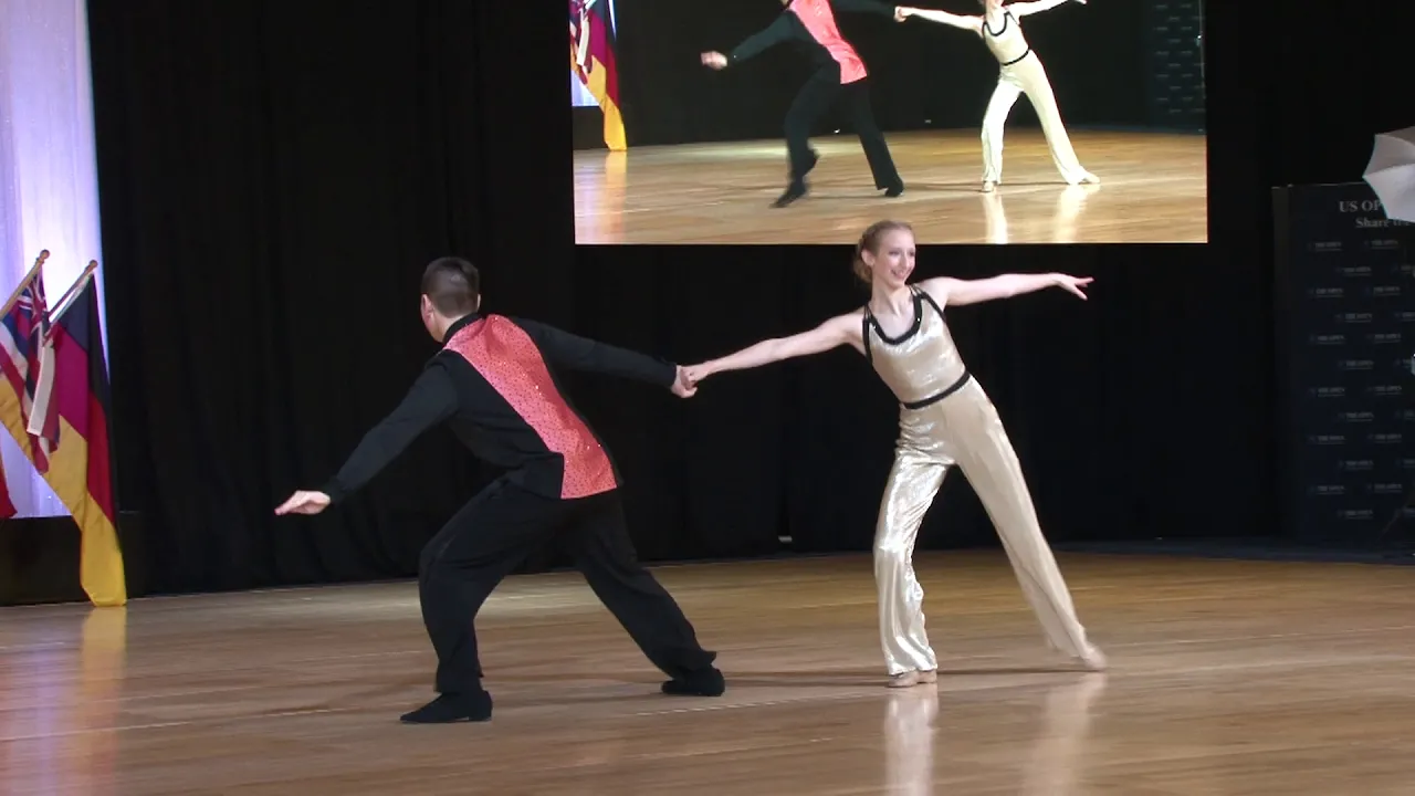 The Open 2018   1st Place Winners   Young Adult   Jaden Pfeiffer and Hailey Cook