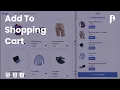 Add To Shopping Cart HTML CSS and JavaScript tutorial