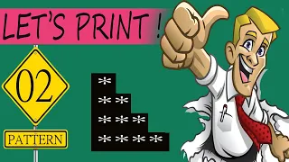 Star pattern printing through c programming PATTERN PRINTING PART-2