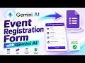 Create Event Registration Google Forms with Gemini AI Gemini Google Forms
