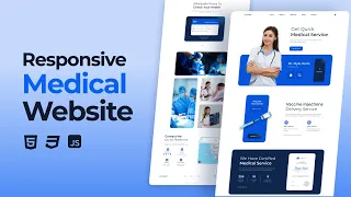 Responsive Medical Website Using HTML CSS JavaScript 