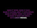 "What Baking Can Do" (Karaoke) – Waitress | Lyrics on Screen