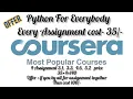 Coursera Offer - Python for Everybody Assignment 3 1 Assignment 3 3 Assignment 4 6 Assignment 5 2