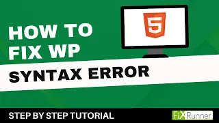 How To Fix WordPress Syntax Error