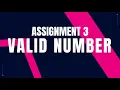 Valid Number Assignment 3 Python Coding Nxtwave ccbp 4 0 telugu Python Tips TRicks CCBP