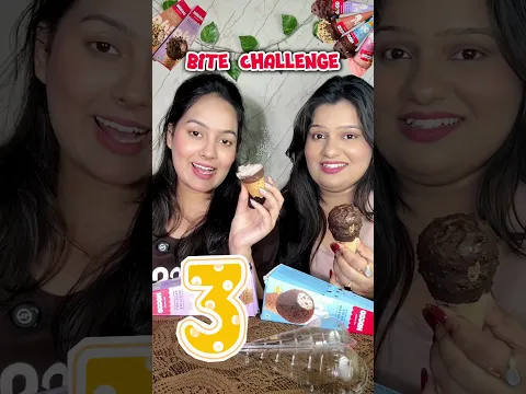 Mu khula reh gya🤣 #viral #funny #foodiesisters #comedy #food #foodchallenge #sisters#hocco#icecream
