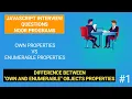 difference between own and enumerable objects propertys