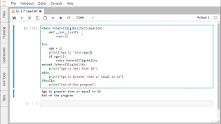 Learn Python From Beginner To Advanced Level 28 Tutorial 28 Python User Defined Exception