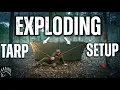 The Exploding Tarp Setup One Pull Takes Down Everything