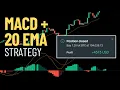MACD 20 EMA Trading Strategy for Trend Reversals Live Trading Example