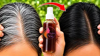 Stop Dyeing Gray Hair! Do This 1 Natural Trick To Reverse Gray Hair Fast