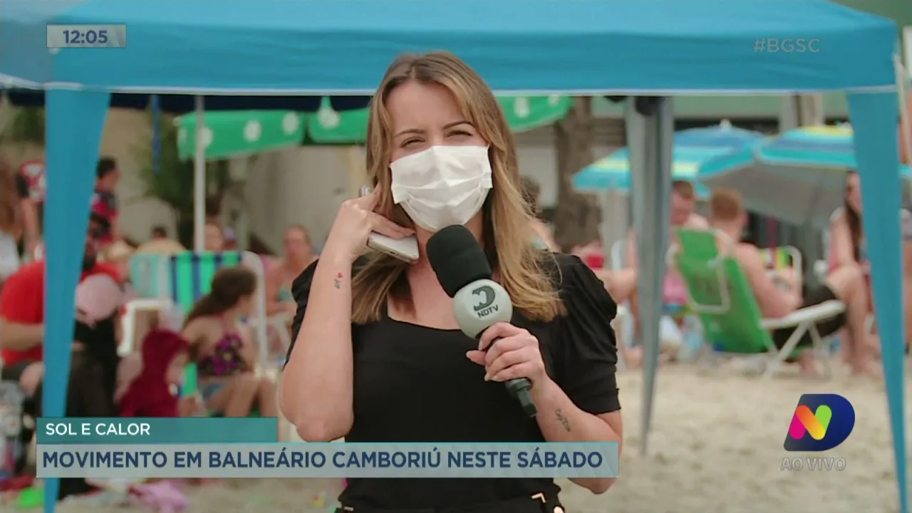 Movimento em Balneário Camboriú neste sábado