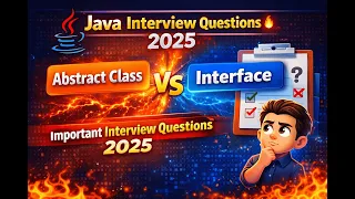 Java Interview Questions 2025 Abstract Class vs Interface Explained
