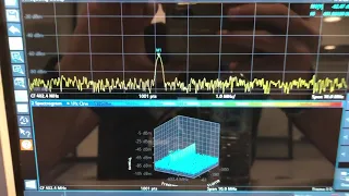 3D Spectrogram of Pulse Radar Signal