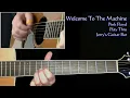 Pink Floyd Welcome To The Machine | Solo Performer Guitar Play Through
