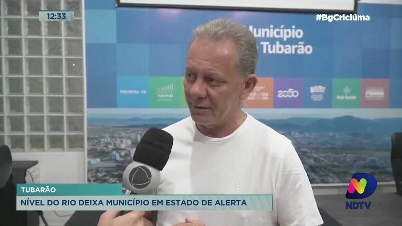 Nível do rio deixa Tubarão em estado de alerta