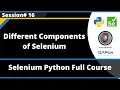 Different Components in Selenium Selenium Python - Session 16