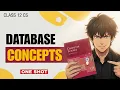 Class 12 Computer Science 083 I Database Concepts I BOARDS I ONE SHOT 2025-26