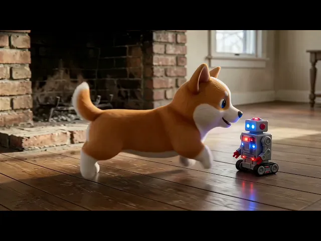 Moka is playing with toys! 🧸🐾 The sweetest puppy playroom adventure! ✨