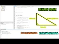Pembelajaran Aplikasi Menghitung Luas dan Keliling Segitiga JAVA NETBEANS