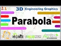 Parabola 3D Animation Engineering Drawing