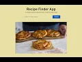 Recipe Finder App in VanillaJS