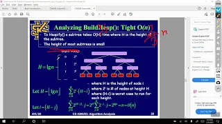 L06CS4306W01Sp21 Chapter 6 Heapsort Algorithm explained with a Java Program