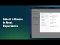 Select a theme in Next Experience