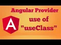 Use of useClass in Angular provider