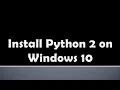 Python Installation - 2 7 18