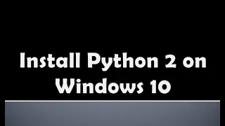 Python Installation - 2 7 18