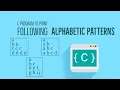 C program to print Alphabet Patterns