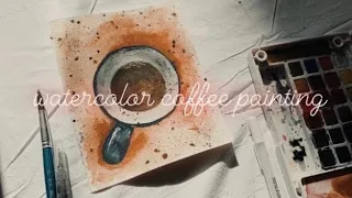 Download Watercolor Coffee Painting Tutorial☕️ Paint With Me🤍Sakura Koi Watercolor Set | Raveeha Rabbani MP3