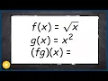 Exam Review Multiply two functions