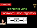 coding password hashing on input text using PHP7 password hash password hash algorithm in php