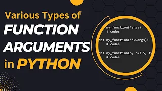 Function Arguments in Python Python Function Arguments Keyword Arguments SuMyPyLab