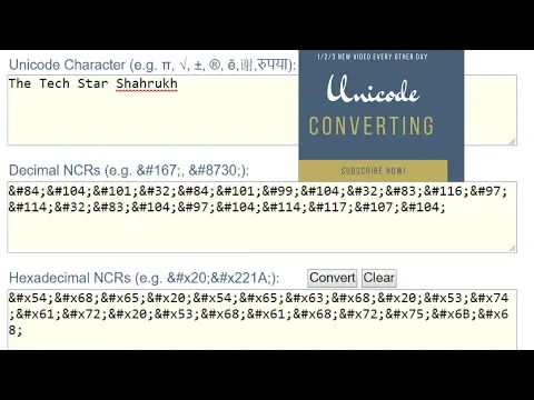 Download MP3 How to Decode Strings Unicode Characters & Convert to Hex or Binary | Hindi -