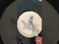 How to watercolor paint ceramic imprint of leaf pressed into clay